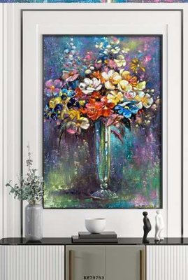 File tranh File tranh hiện đại pha lê gương KF79753 (bản gốc) treo tường