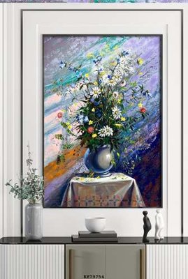 Hình ảnh file gốc in lụa File tranh hiện đại pha lê gương KF79754