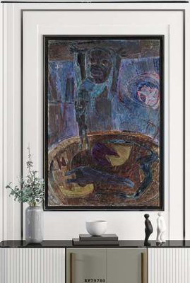 File gốc File tranh hiện đại pha lê gương KF79780 (in mica) làm bảng hiệu