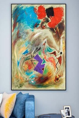 Hình ảnh gốc File tranh hiện đại pha lê gương KF79836 (để in khổ lớn)