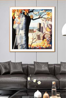 File gốc File tranh hiện đại pha lê gương KF79894 (bản quyền) cho in ấn