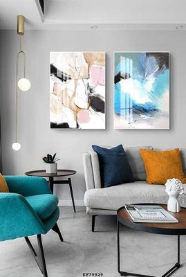 File in ấn File tranh hiện đại pha lê gương KF79929 chuyên nghiệp