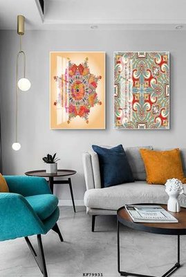 File gốc File tranh hiện đại pha lê gương KF79931 (ảnh chi tiết) để in trần