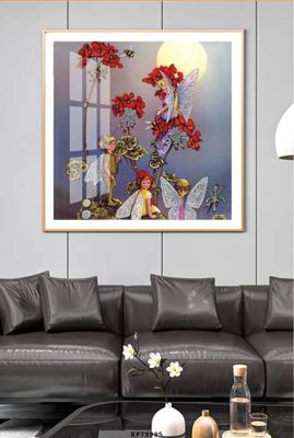 File PSD File tranh hiện đại pha lê gương KF79985 (gốc) cho in quảng cáo