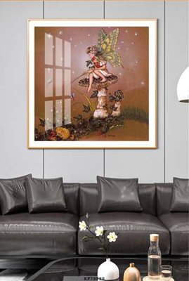 File gốc in mica File tranh hiện đại pha lê gương KF79990 chất lượng