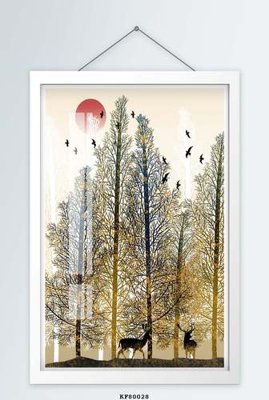 File ảnh File tranh hiện đại pha lê gương KF80028 (gốc) in decal dán tường