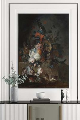 File tranh File tranh hiện đại pha lê gương KF80055 (gốc) chủ đề trừu tượng