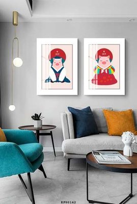 File tranh gốc File tranh hiện đại pha lê gương KF80142 (bản đẹp) độc quyền