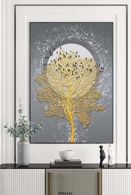 File gốc File tranh hiện đại pha lê gương KF80226 (PSD/TIFF) độ phân giải cao