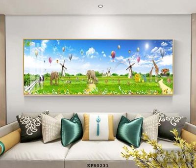 File ảnh File tranh hiện đại pha lê gương KF80231 (gốc) cho trang trí nội thất