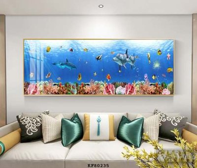 File tranh gốc File tranh hiện đại pha lê gương KF80235 (bản quyền) file PSD