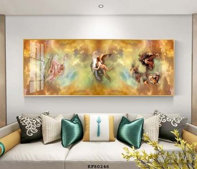 File in ấn File tranh hiện đại pha lê gương KF80246 chuyên nghiệp