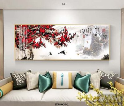 File gốc File tranh hiện đại pha lê gương KF80301 (in lụa) họa tiết 3D