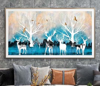 File gốc File tranh hiện đại pha lê gương KF80341 (in 3D) cho trang trí