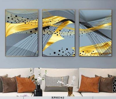 File in lụa File tranh hiện đại pha lê gương KF80342 (phong cảnh) File tranh hiện đại pha lê gương KF80342