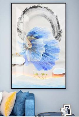 File gốc File tranh hiện đại pha lê gương KF80345 (trang trí) cho phòng khách