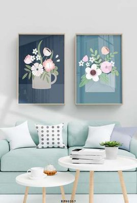 File ảnh File tranh hiện đại pha lê gương KF80357 (gốc) trang trí khách sạn