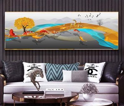 File gốc File tranh hiện đại pha lê gương KF80366 (phong cách) tối giản