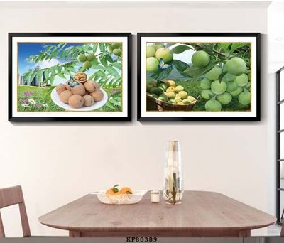 File tranh File tranh hiện đại pha lê gương KF80389 (bản gốc) in lụa dán tường