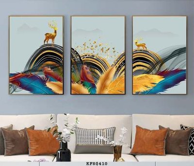 File tranh File tranh hiện đại pha lê gương KF80410 (bản gốc) trang trí văn phòng