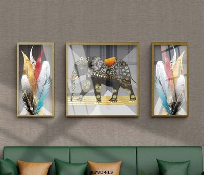 Download file gốc File tranh hiện đại pha lê gương KF80413 (in lụa) nghệ thuật