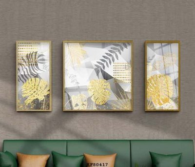 File in ấn File tranh hiện đại pha lê gương KF80417 chuyên nghiệp