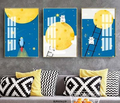 File tranh File tranh hiện đại pha lê gương KF80429 (gốc) phong cách tối giản