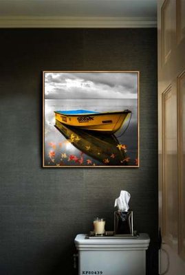 Hình ảnh file gốc in lụa File tranh hiện đại pha lê gương KF80439