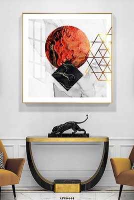 File gốc File tranh hiện đại pha lê gương KF80444 (in lụa) trang trí tường