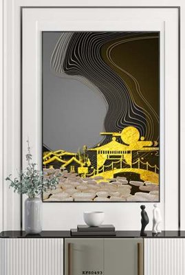 File gốc File tranh hiện đại pha lê gương KF80493 cho in ấn và thiết kế