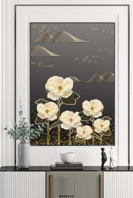 File gốc File tranh hiện đại pha lê gương KF80520 (ảnh chi tiết) để in trần