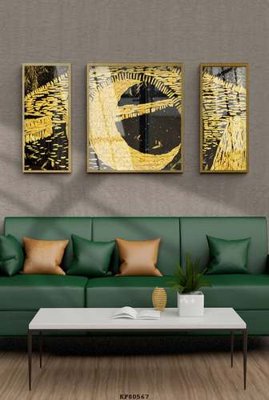 File in ấn File tranh hiện đại pha lê gương KF80567 (bản gốc) sắc nét