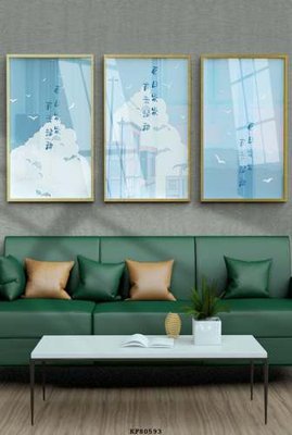 File tranh File tranh hiện đại pha lê gương KF80593 (gốc) chủ đề thiên nhiên