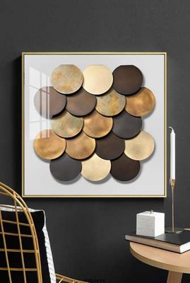 Hình ảnh file gốc in lụa File tranh hiện đại pha lê gương KF80610