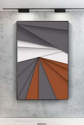 File tranh File tranh hiện đại pha lê gương KF80631 (bản gốc) in lụa dán tường