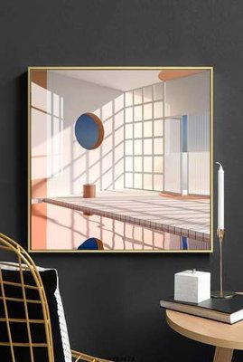 File in lụa File tranh hiện đại pha lê gương KF80678 (chất lượng cao) File tranh hiện đại pha lê gương KF80678