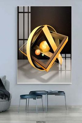 File tranh File tranh hiện đại pha lê gương KF80702 (gốc) phong cách tối giản