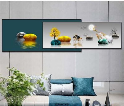 File tranh File tranh hiện đại pha lê gương KF80769 (gốc) in vải canvas