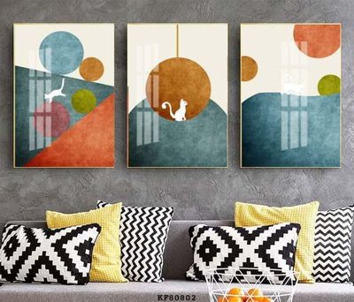 Cung cấp file tranh gốc File tranh hiện đại pha lê gương KF80802 độc quyền