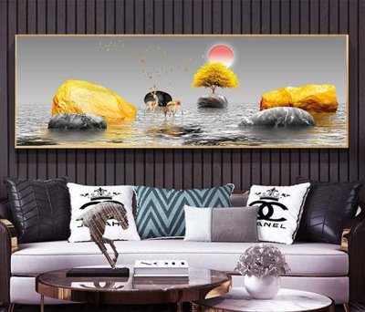 Download file gốc File tranh hiện đại pha lê gương KF80834 (in mica) trong suốt