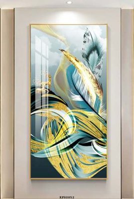 File in ấn File tranh hiện đại pha lê gương KF80852 (bản gốc) cao cấp