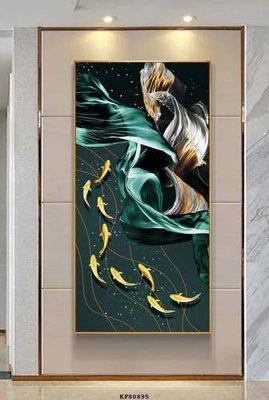 File gốc File tranh hiện đại pha lê gương KF80895 (bản quyền) cho in ấn