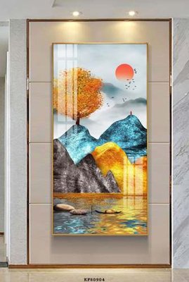 File gốc File tranh hiện đại pha lê gương KF80904 (in tráng gương) hiện đại