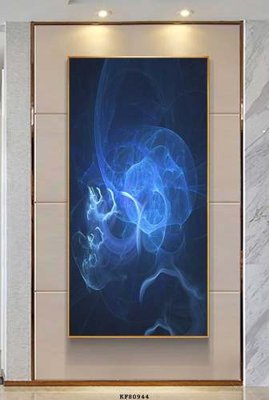 File tranh gốc in trần nhà File tranh hiện đại pha lê gương KF80944 3D
