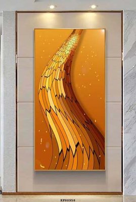File tranh gốc File tranh hiện đại pha lê gương KF80958 (bản đẹp) độc quyền