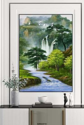 File gốc File tranh hiện đại pha lê gương KF80979 (in lụa) họa tiết 3D