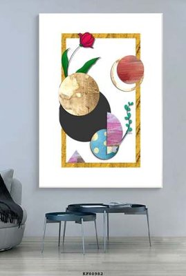 File gốc File tranh hiện đại pha lê gương KF80982 (phong cách) tối giản