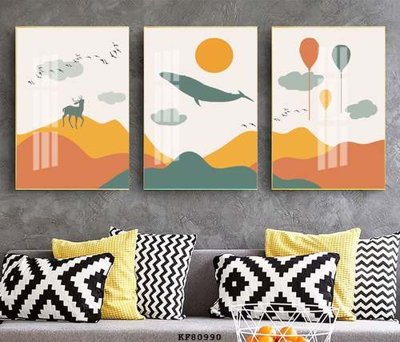 File in mica File tranh hiện đại pha lê gương KF80990 (bản gốc) sắc sảo