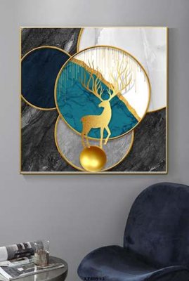 File tranh File tranh hiện đại pha lê gương KF80991 (gốc) chủ đề con người