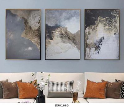 File PSD File tranh hiện đại pha lê gương KF81083 (bản gốc) đã tách nền